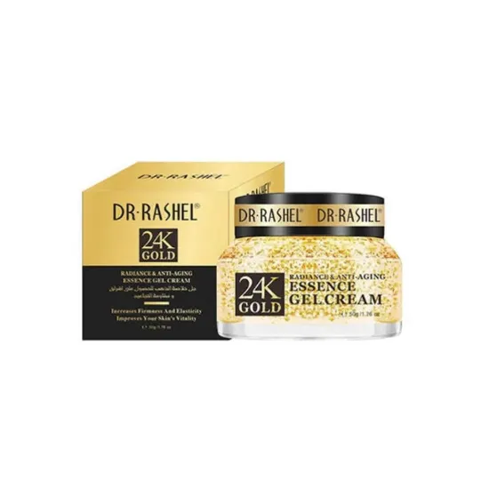 صورة كريم بشرة دكتور راشيل 50 جرام خلاصة الذهب مقاوم للتجاعيد 